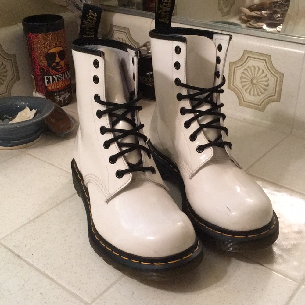 Rare WHITE Doc Martens